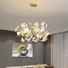 Pendant Lamps Nordic Romantic Ginkgo Leaf Chandelier Modern Luxury Hanging Light Art Creative Lamp For Living Dining Room Bedroom