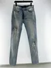 2023 Mens Designer Jeans Distressed Strappato Biker Jean Slim Fit Motociclisti Denim Per graffiti Stampa Moda uomo Mans Pantaloni neri