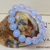 STRAND 10 mm Kwaliteit Indonesië Blue Chalcedony Round kralen Bracelet