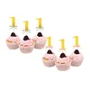 Fournitures de fête 10 pièces numéro 1 bleu rose arc gâteau Topper enfants 1st fête d'anniversaire bébé douche sexe révéler décoratif