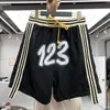 Men's Shorts Breathable Summer Style Casual Breeches RRR123 Shorts Men Women Best Quality Embroidered Mesh RRR 123 Shorts G221214