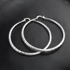 Boucles d'oreilles créoles en gros bijoux à la mode en argent Sterling 925 6 MM cercle lisse boucle d'oreille ronde pour les femmes cadeau
