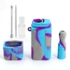 Dernières couleurs colorées pour fumer multifonction kit de tuyaux en silicone kit d'herbe sèche à tabac de tabac pourriller batteur chauve