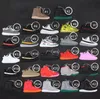 Muti Style Mini Silicone Sneaker Keychains Sport Shoes Keychain Basketball Shoes Kids Key Ring Shoe Creative Gift