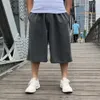 Herr shorts ny mode hiphop harem shorts män avslappnade strandhorts elastiska midja lösa baggy sweatshorts streetwear plus size male kläder g221214