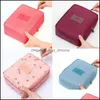 Storage Bags Cosmetic Makeup Bag Folding Hanging Toiletry Wash Organizer Pouch Drop Delivery Home Garden Housekee Organization Ot4W7