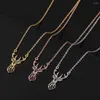 Pendant Necklaces Fashion Elk Deer Antlers Necklace Women Stainless Steel Origami Geometric Animal For Christmas Gifts Children