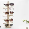 Jewelry Stand Mti Layers Wood Sunglass Display Rack Shelf Eyeglasses Show Holder For Pairs Glasses Showcase Drop 57 W2 Delivery Packa Dhbgu