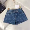 Designer di jeans Designer Shorts Denim Lettera Pantaloni Rhinestone Design Sexy Ladies Summer Short Pant vestiti