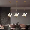 Lampes suspendues Lustre de restaurant Creative Simple Modern Luxury Bar Papillon personnalisé