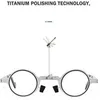نظارة شمسية إطارات الفائقة الخفيفة من التيتانيوم مادة قابلة للطي قابلة للطي علبة القراءة