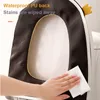 Coprisedili per WC Tappetino caldo invernale con cerniera Cuscino per bagno Fondo inferiore PU Accessori lavabili impermeabili