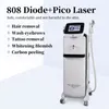 Salon Pico Laser Tattoo Removal Machine 808 Diode Laser Hair Remover Picosecond Q Switch Nd Yag Rimuovi Age Spot Voglia Eyeline Pigment