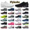 vapor max Fly 3.0 Running Shoes Knit Men Women Sports Sneakers Triple Black White Volt Gym Blue Fury Zebra South Beach Mens Trainers Runners 36-45