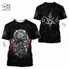 T-shirts pour hommes PLstar Cosmos 3DPrint Est Satan Satanic Devil Gothic Unique Homme / Femme Harajuku Streetwear Casual T-shirt drôle à manches courtes 1