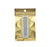 Vente en gros d'or clair auto-scellant sacs à fermeture éclair emballage en plastique sac d'emballage fermeture à glissière emballage avec trou de suspension