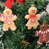 Decorazioni natalizie 6/10/12pc Set Gingerbread Man Tree Ornaments Natale PVC morbido Strumenti per decorare il soggiorno Festival Decorazione della casa Regalo