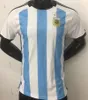 3 estrellas nuevas 2022 Jerseys de fútbol de Argentina 22 23 J.Alvarez Dybala di Maria Martinez Maradona Fútbol Camisa de fútbol Kits Kit Fans Versión
