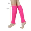 Women Socks Winter Knit Boot Cuffs Knee Warmer High Sock Colorful Highly Elastic Long