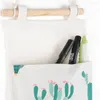 Storage Boxes 1pc 3 Pocket Bag Useful Cute Cactus Pineapple Decor Door Wall Hanging Closet Socks Underwear Pouch Organizer