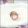 Charms Couqcy 2021 1PC European Rose Gold Love Tree Present Flower Crown Clip Kulki Fit Pandora Bransoletka Kobiet Biżuteria prezentowa 2040 DRO OTWRV