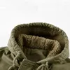 Gilets pour hommes hiver coton manteau hommes à capuche épais cachemire gilet militaire cargo polaire veste sans manches lâche peluche gilet