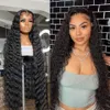 Dantelli peruklar 40 inç derinlik dalga frontal peruk 13x6 Siyah kadınlar için insan saçı peruk Brezilya saçları 13x4 hd ıslak ve dalgalı su dalgası dantel f2757722