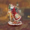 Kerstdecoraties ornamenten roteren sculptuurboom huisdecoratie pasta raamstickers