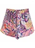 Survêtements pour femmes imprimer chemises Shorts écharpe Thress pièce femmes costume à manches longues haut taille haute femmes costumes 2022 été plage dame