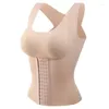 Femmes Shapers Premium Shaper Débardeur Sans Couture Contrôle Du Ventre Shapewear Taille Entraîneur Ceinture Dos Soutien Posture Correcteur Corset Mince