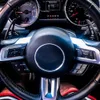 För Ford Mustang 2015 2016 2017 2018 2019 ALUMINIUM /COBAR FIBER RTEERING HULE SHIFT PADDLES EXTENSION SHIFTERS VÄGENS KIT