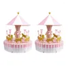 Baking Tools Carousel Wedding Favor Boxes Candy Gifts Box For Party Baby Shower Birthday Decoration Pink 2 Set