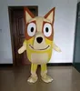 Costumes Bingo Dog Mascot Costume Adult Cartoon Characon Tiptifit Plan de costume attrayant Cadeau d'anniversaire