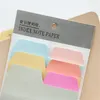 Sayfa/paket renkli yapışkan not dikiş not defteri çıkartmaları sevimli mini not pedi diy kawaii kırtasiye öğrenci günlüğü malzemeleri