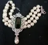 Bangle Freshwater Pearl Near Round Bracelet 8-9mm 8inch Wholesale Beads Nature Green Pendant