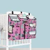 Peças de carrinho de carrinho de cama para roupas de enfermagem Organizador de cama de bebê Sacos de penduramento Berço de fraldas de berço para bebês Roupas infantis Caddy