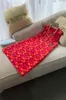 Sıradan Elbiseler Çiçek Tırnak Boncukları Zarif Klasik Kırmızı Kolsuz Yelek Kadınlar için İlkbahar ve Yaz ve Yaz Kadın Giysileri