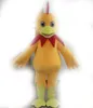 fantasia de frango Um traje de mascote de frango amarelo adulto fofo para o adulto usar