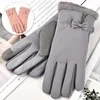 Lady Fashion Gants Femmes Hiver Vintage Cycling épais Temps de vent chaud Téro-coche Fond Finies Finies Écran tactile GLANT MITTENS