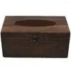 Tissue Boxes 1PC Useful Wooden Retro Box Cover Paper Napkin Holder Case Home Car Decor