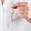 11 stijlen Sublimatie Key Chain Acryl Hangers Twee Keychain met Tassel Pendant Keyring DIY