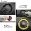 Ceyes Car Start Engine Ignition Ring Button Interior Accessories Styling Case For Renault Koleos Kadjar Megane 2 Sandero Duster