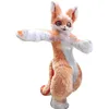 Fursuit Long-haired Husky Dog Fox Wolf Mascot costumes for adults circus christmas Halloween Outfit Fancy Dress Suit