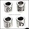 Legierung 60 Teile/los 12 Konstellation Und Sternzeichen Design Antik Silber Überzogene Spacer Perlen Fit Charm Armband 7,5X7,5 Mm F3061 1147 T2 Ot1Hk