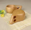 60pcs Kuksa Cup Mugs Finland Handmade Portable Wooden Cup for Coffee Milk Water Mug Tourism Gift SN534