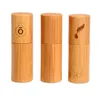 Storage Bottles 5ml Bamboo Empty Essential Oil Roller Stainless Steel Ball