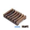 Soap Dishes Wood Dish Box Rack trävol tvålhållare Tray Badrum Dusch Storage Support Plate Anpassningsbar VT0311 DRO OT85H