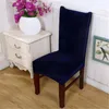 Cubiertas de silla Cubierta de tela Comedor Slipcover Cocina Elástica Moderna Extraíble Anti-Sucio Funda de asiento Estiramiento
