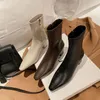 Bottes Le roi de tout Mode automne/hiver Pointu Talon mi-haut Maigre Stretch Bottes simples pour femmes françaises