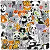 50pcs/bage panda tiger graffiti antand sticker balance car mobile phone secal decorbook dickrabling decorative for child